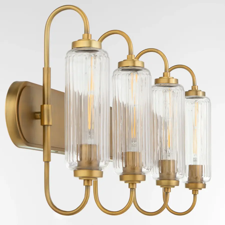 Whitmire 4-Light Vanity in Brushed Brass - Image 3