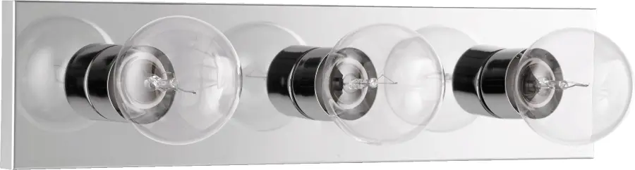 3-Light Chrome Vanity Light