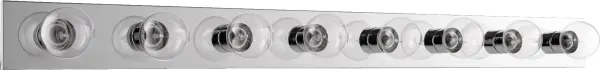 8-Light Chrome Vanity Light