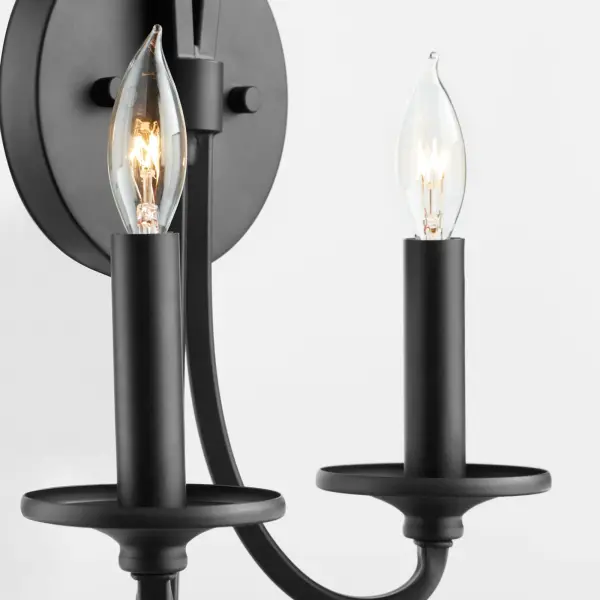 Maryse 2-Light Wall Sconce in Matte Black - Image 3