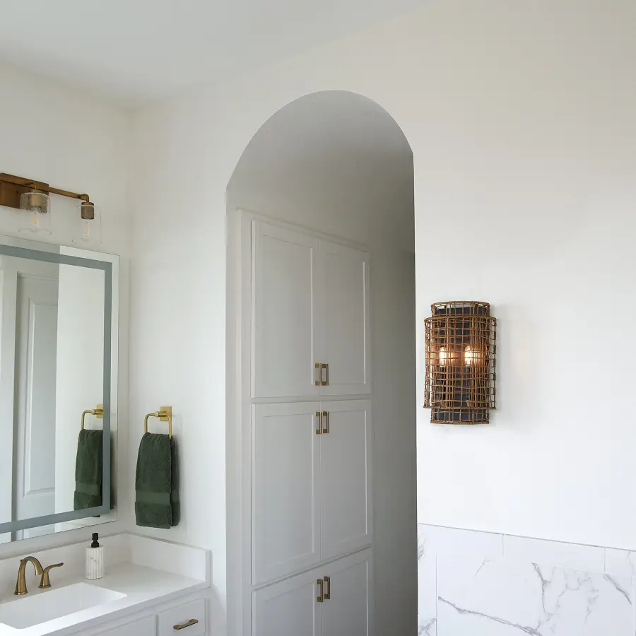Abaca 2-Light Wall Sconce in Matte Black - Image 7