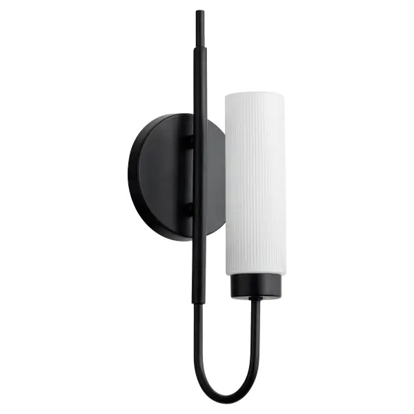 Jerome 1-Light Wall Sconce in Matte Black - Image 1