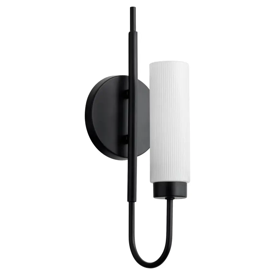 Jerome 1-Light Wall Sconce in Matte Black - Image 1