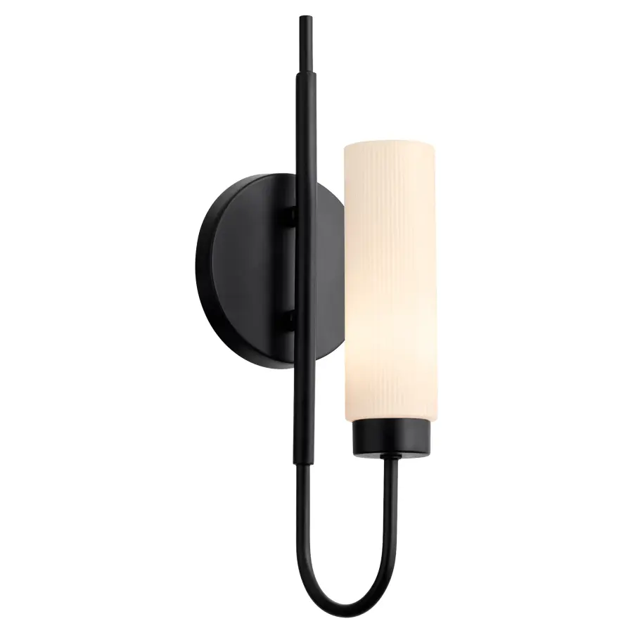 Jerome 1-Light Wall Sconce in Matte Black - Image 2