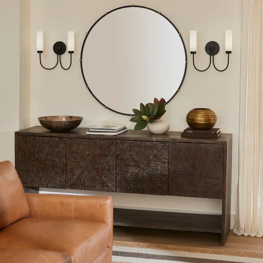 Jerome 2-Light Wall Sconce in Matte Black - Image 5