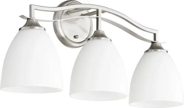 Jardin 3-Light Transitional Vanity Light in Satin Nickel