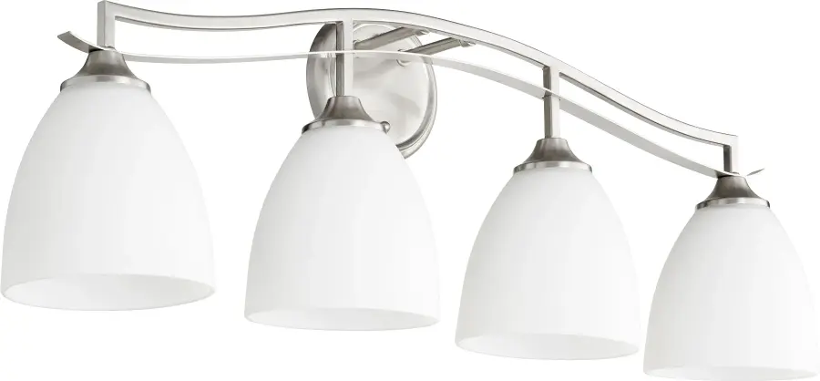 Jardin 4-Light Transitional Vanity Light in Satin Nickel