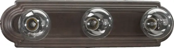 3-Light Traditional Vanity in Toasted Sienna
