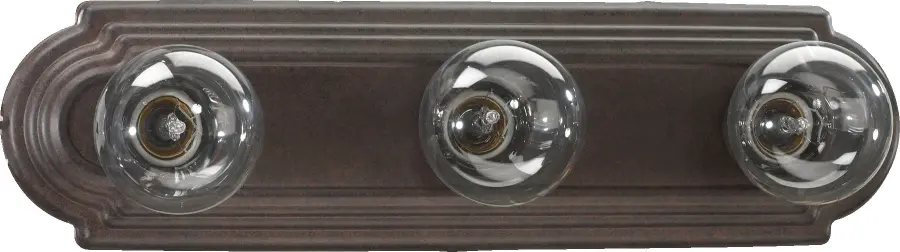 3-Light Traditional Vanity in Toasted Sienna