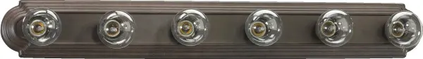 6-Light Traditional Vanity in Toasted Sienna
