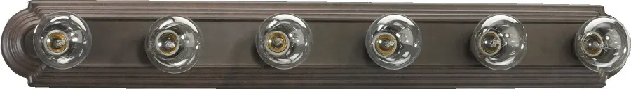 6-Light Traditional Vanity in Toasted Sienna