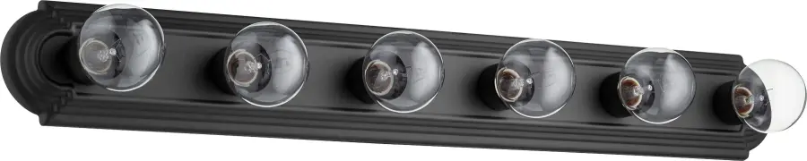 6-Light Traditional Vanity in Black