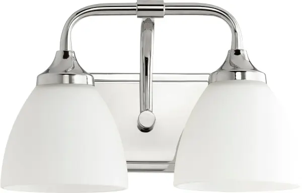 Enclave 2-Light Transitional Vanity in Polished Nickel