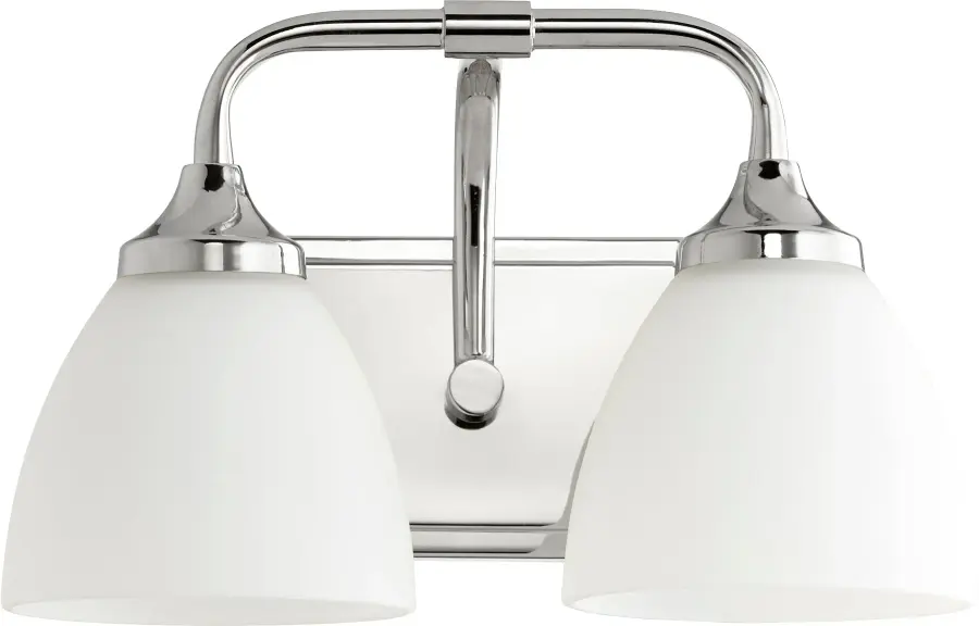 Enclave 2-Light Transitional Vanity in Polished Nickel