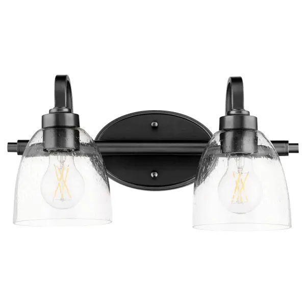 Reyes 2-Light Clear Seeded Glass Vanity Light