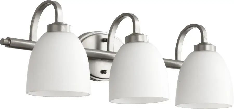 Reyes 3-Light Transitional Vanity in Classic Nickel