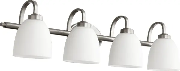 Reyes 4-Light Transitional Vanity in Classic Nickel