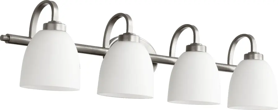 Reyes 4-Light Transitional Vanity in Classic Nickel