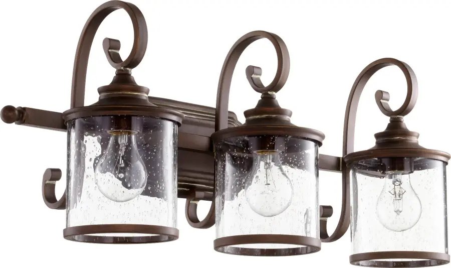 San Miguel 3-Light Vintage Copper Vanity Light