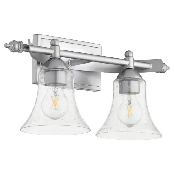 Aspen 2-Light Vanity Light in Classic Nickel