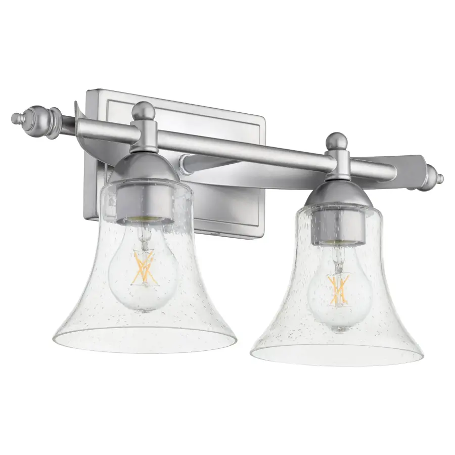 Aspen 2-Light Vanity Light in Classic Nickel