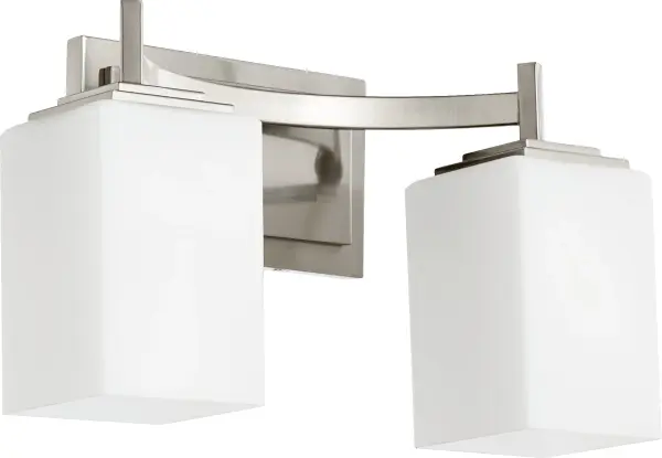 Delta 2-Light Satin Nickel Vanity Light