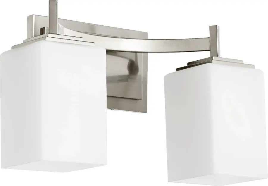 Delta 2-Light Satin Nickel Vanity Light