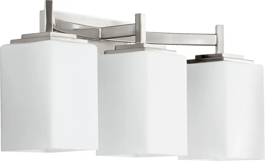 Delta 3-Light Satin Nickel Vanity Light