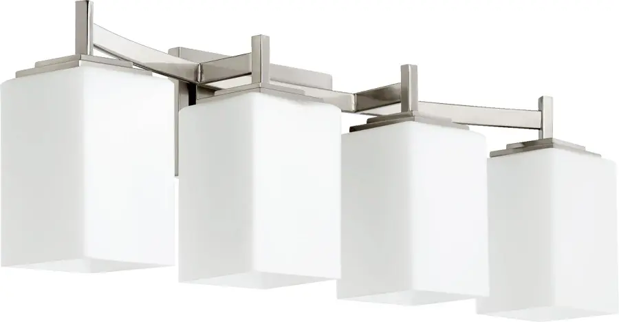 Delta 4-Light Satin Nickel Vanity Light