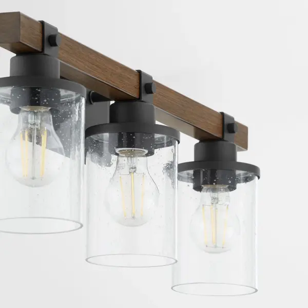 3-Light Vanity in Textured Black - Image 3