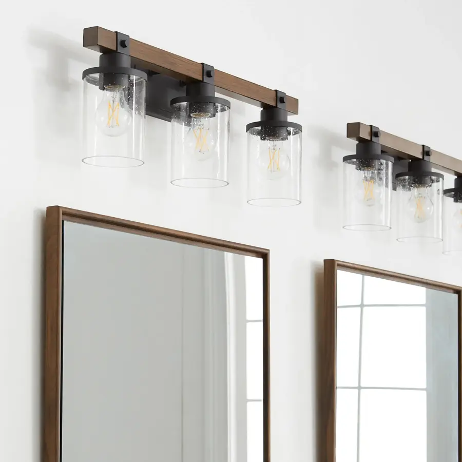 3-Light Vanity in Textured Black - Image 5