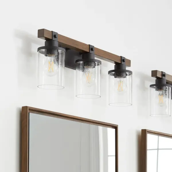 3-Light Vanity in Textured Black - Image 6