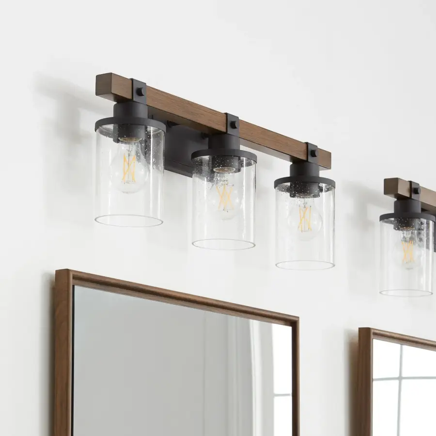 3-Light Vanity in Textured Black - Image 6