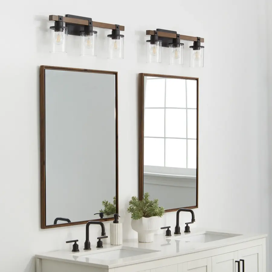 3-Light Vanity in Textured Black - Image 7
