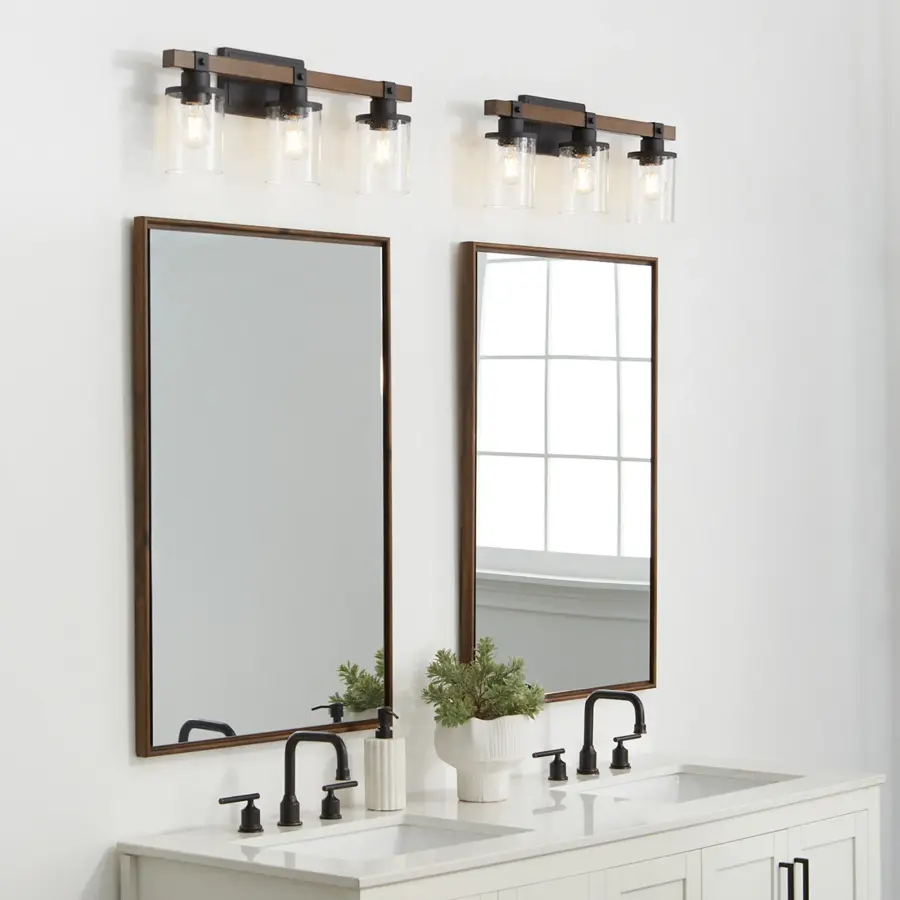 3-Light Vanity in Textured Black - Image 8