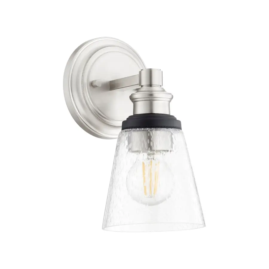 Dunbar 1-Light Wall Sconce in Satin Nickel - Image 2