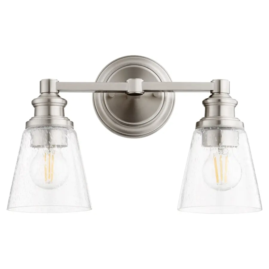 Dunbar 2-Light Vanity in Satin Nickel