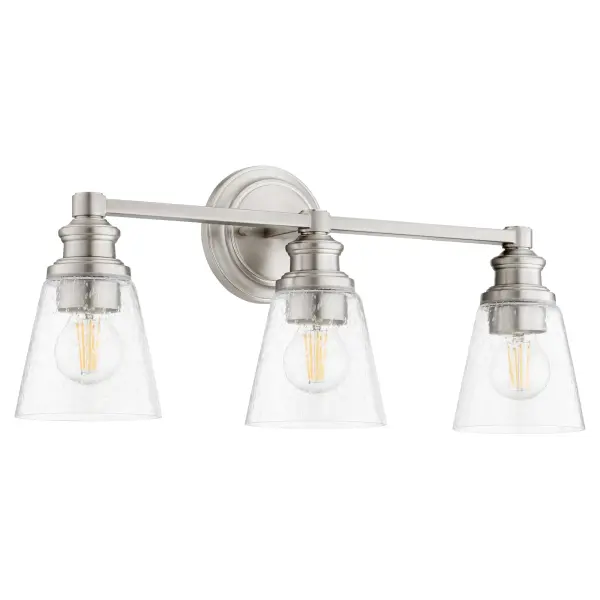 Dunbar 3-Light Satin Nickel Vanity - Image 1