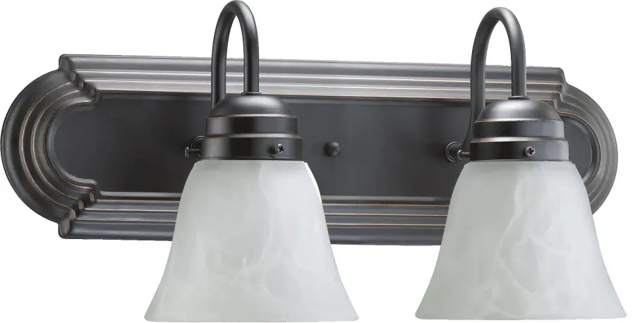 2-Light Traditional Old World Vanity Light