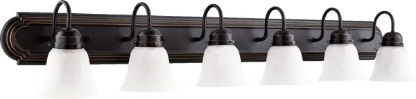 6-Light Traditional Old World Vanity Light