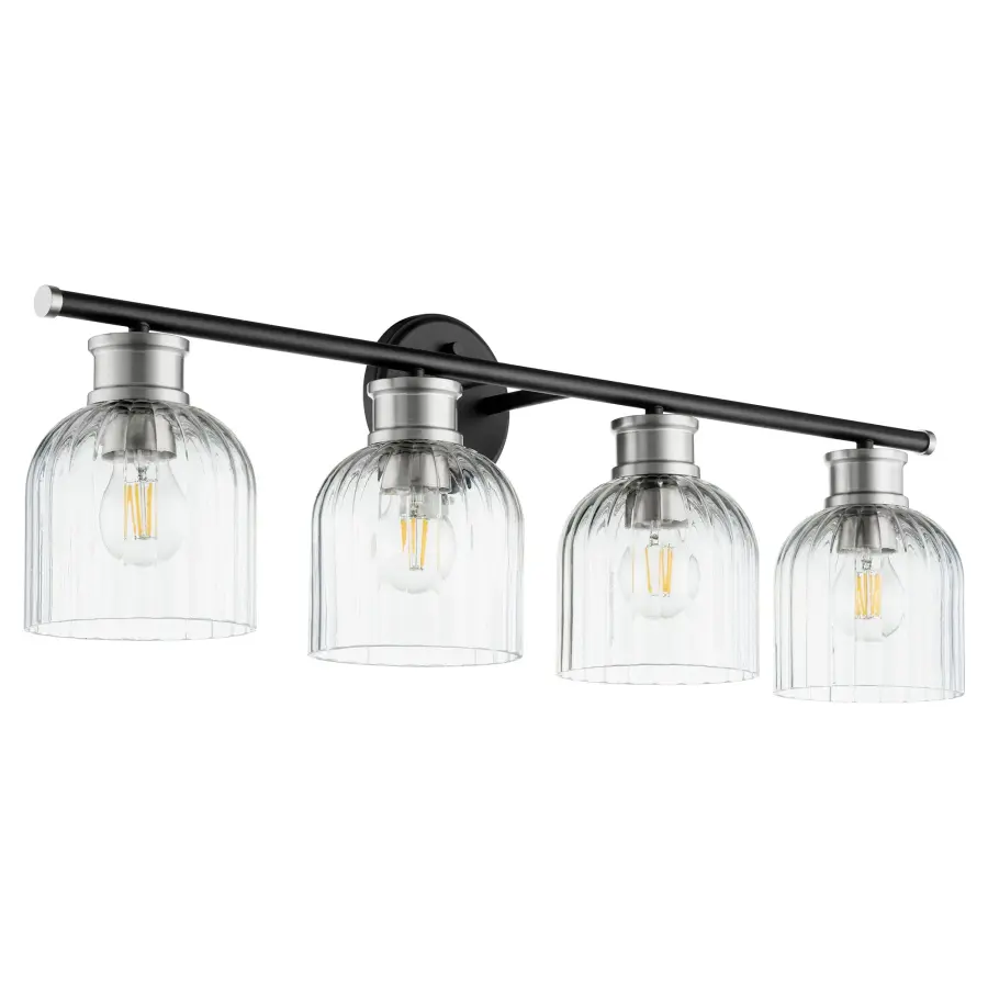 Versatile Two-Tone Vanity Light Blends Classic and Contemporary Design