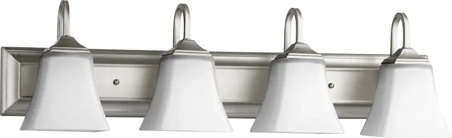 4-Light Transitional Vanity in Satin Nickel