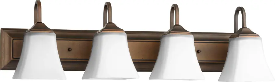 4-Light Transitional Vanity in Oiled Bronze