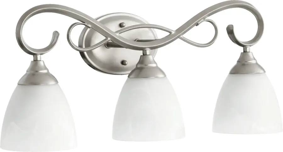 Powell 3-Light Vanity in Classic Nickel - Image 1