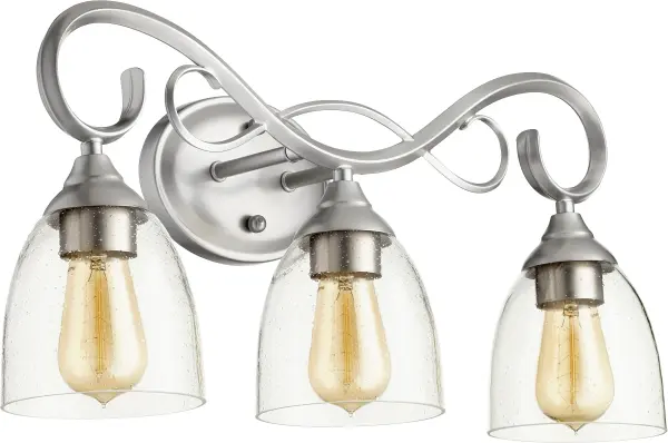Powell 3-Light Vanity in Classic Nickel - Image 2