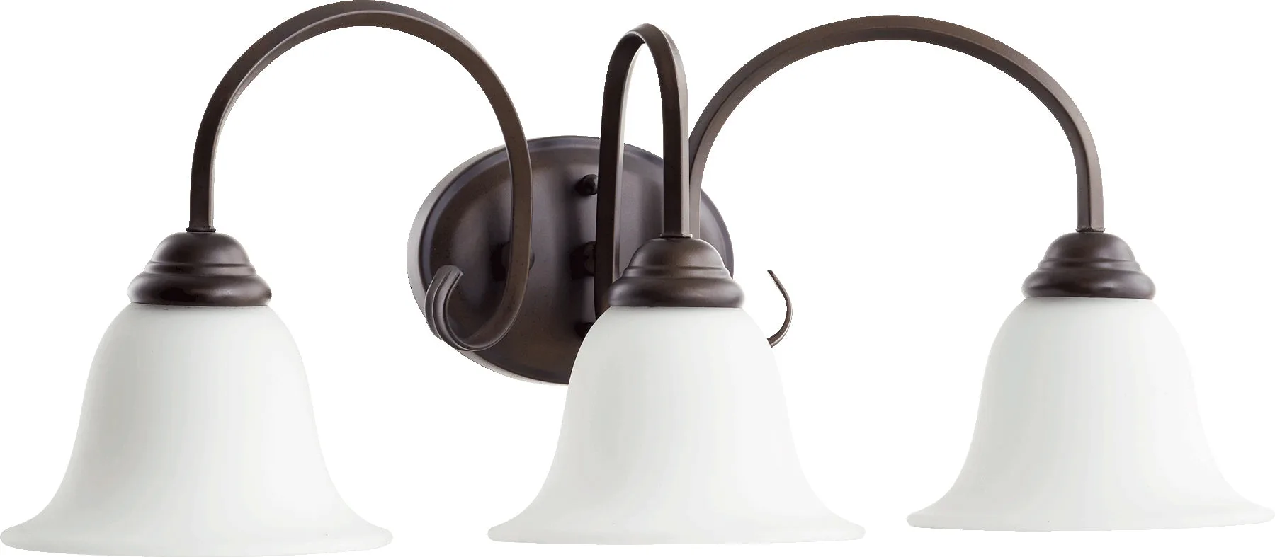 Spencer 3-Light Transitional Vanity in Oiled Bronze