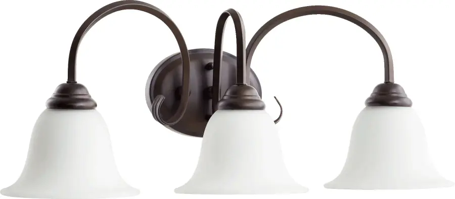 Spencer 3-Light Transitional Vanity in Oiled Bronze