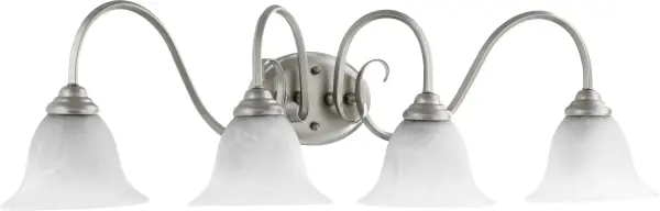 Spencer 4-Light Transitional Vanity in Classic Nickel