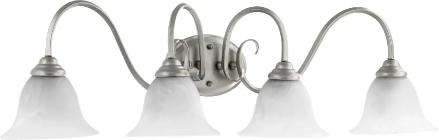Spencer 4-Light Transitional Vanity in Classic Nickel