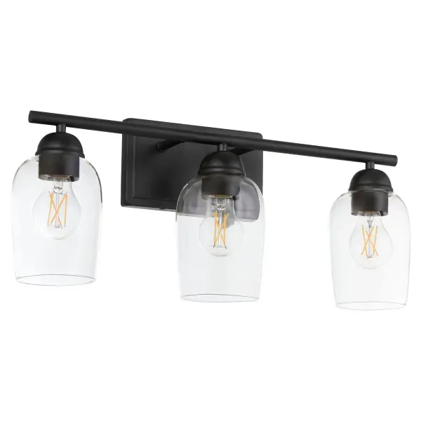 Wallinger 3-Light Vanity in Matte Black - Image 1